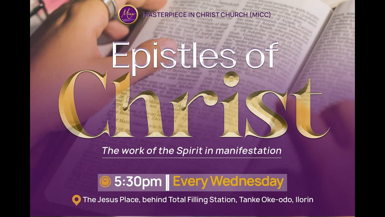 EPISTLES OF CHRIST || 3RD DECEMBER, 2025